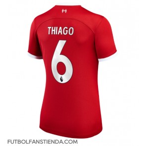 Liverpool Thiago Alcantara #6 Primera Equipación Mujer 2023-24 Manga Corta